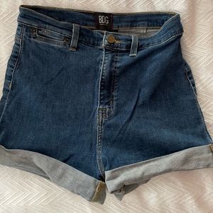 BDG Urban Outfitters pin up high rise jean shorts